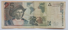 El Salvador 25 Colones The Last Year 1999 Serie P San Andres Pyramid Design