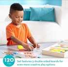 Melissa   Doug Pattern Blocks And Boards - Classic Toy With 120 Solid Wood