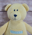 Vintage Gymboree Plush Knit Teddy Bear Stuffed Animal Toy Yellow 12 