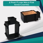 Cast Iron 2-part Flask Mold Frame For Sand Casting Jewelry   Metal Art