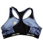 Nike Pro Girls L  14-16  Blue Print Compression Sports Bra Training