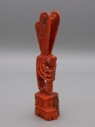 Florentino Martinez Apple Coral Zuni Kokopelli Dragonfly On Pueblo Fetish