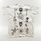 Vintage T Shirt Tattoo Flash Imagery Hand Drawn Single Stitch Xl Original Art