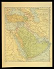 1920s Turkey Map Of Turkey Arabia Palestine Mecca Mesopotamia Asia Minor