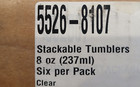 Carlisle 55268107 Stackable 8 Oz  Clear Tumbler - Qty 12