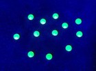 12pcs 3mm Uranium Glass Cabochons Round Green Opal Czech Flat Back Half Dome