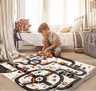 Kids City Road Map Play Mat 83x58cm Traffic Carpet For Toy Cars Rug
