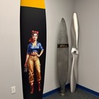 36  Rosie The Riveter Wwii Pinup Mooney M20 Airplane Aviation Propeller Blade