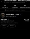 Dune Part Three Imax 70mm Amc Citywalk  Thus  12 17 11pm  2 Tickets  Opening Day