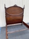 66518 Antique Victorian Mahogany Full Size Bed Super Rare