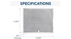 Bps1fa30 99010299 Range Hood Grease Filter By  11-3 4  X 14-1 4  X 3 8  Aluminum