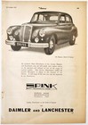 1954 Daimler Regency Mark Ii  Import Advertisement Spinx Ltd Automobilia Dwpp12b