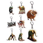 Flat Brainrot Key Chain For Handbag High-definition Printing Charm Pendants