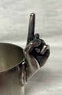 Vintage  one Finger  Napier Silver Shot Glass 1940 s-1950 s 1 Ounce