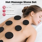 16pc Hot Massage Stone Volcanic Stones Kit Rock Spa Oiled Massage Machine   Box