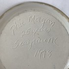 Phil Morgan Salt Glaze Crystalline Pottery Plate Dish Vintage Handmade Gift