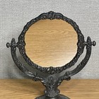 Baroque By Wallace Vintage 1940s Style Silver Plated Cast Iron Vanity Mirror
