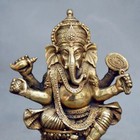 Tibetan Buddhism Brass Ganesha Ganapati Ganesh Lord God Elephant Buddha Statue