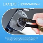 Peeps Glasses Cleaner Carbon Microfiber Tech Blue Soft Touch 1 Count