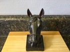 Resin Horse Head Bust 6  Tall  X 2 5    Bookend Statue