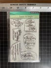 New Penny Black Clear Rubber Stamp Christmas Happy   Bright Set Free Usa Ship