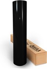 Transform Your Vehicle  Black High Gloss Vinyl Wrap 6ft X 5ft - Easy Diy Use