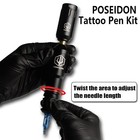 Wireless Tattoo Machine For Beginner Practice Tattoo Pen Gun Kit W  Power Supply