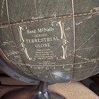 Vintage Rand Mcnally Lighted Terrestrial Globe 12  Diameter W metal Base