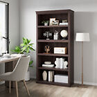 Industrial 3-5 Shelf Wood Bookcase Bookshelf Storage Display Rack Book Shelving