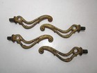 4 Antique Cast Iron Victorian Furniture Handles Table Legs Or Hooks 1 2  Screw