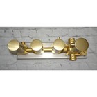 3 Function Shower Mixing Valve Trim Brushed Gold Three Way Thermostatic Valve