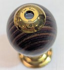 Van Cort Usa Vintage Kaleidoscope Wood   Brass Egg With Stand
