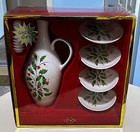 Beautiful Lenox Holiday Oil Bottle Gift Set    new In Box