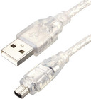 Usb 2 0 Male To Ieee 1394 Mini 4pin Male Ilink Firewire Dv Adapter Cord Cable Co