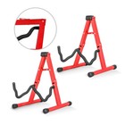 5core Guitar Stand 2 Pack A Frame Foam Arm Rubber Pad For Acoustic Electric Bass