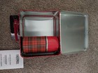 Thermos Repop Plaid tartan Lunch Box aladdin Thermos 1 2 Pint Vintage Lot