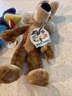 Warner Bros  Looney Tunes 24kvwile E  Coyote   Road Runner Plush Set Tags 1993 s