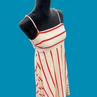 Nautical Boho Preppy Indie Vintage Stripe Brea Maxi Cotton Dress Petal   Pup Xs