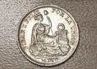 1904 Peru 1 2 Dinero Silver