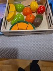 Melissa   Doug Cutting Fruit Wooden Play Food Set - 4021