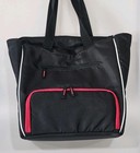 Six Pack Fitness - Camille Meal Prep Tote Bag - Red black