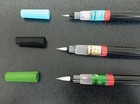Pentel Japanese - Calligraphy Ink Brush Pen -large  Medium  Small- 3pack