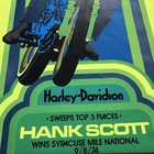 Vintage 1974 Harley-davidson Syracuse Mile National Hank Scott Wins