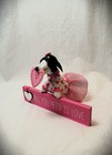 Felt Dachshund Black Tan Piebald Sculpture Valentine s Day Love Sign Table Decor