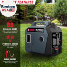 Quiet Inverter Generator  2600w Rv Ready  Epa   Carb Compliant Co Sensor  Portab
