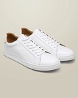 Mens White Leather Dress Sneakers Us 10 Casual Lace Up Comfort Walking Shoes