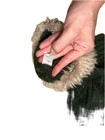 Women   s Green Knit Leg Warmers Boot Toppers Beige Faux Fur Cuffs Footless