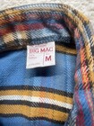 Vintage Jc Penney s Big Mac Plaid Cotton Distressed Flannel Shirt Sanforized M