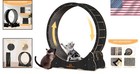 Sturdy 46-inch Cat Running Wheel With Security Lock - Ideal For Indoor Fitness
