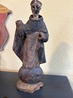 Antique 18th - 19th C Wooden Statue   Saint Vincent Ferrer   San Vicente Ferrer